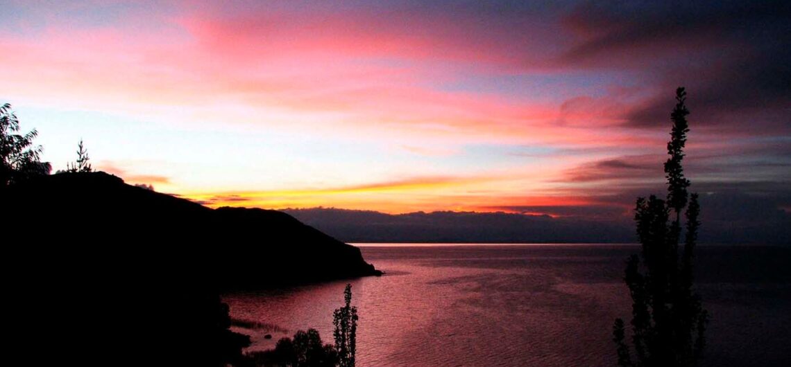 aracari lake titicaca sunset