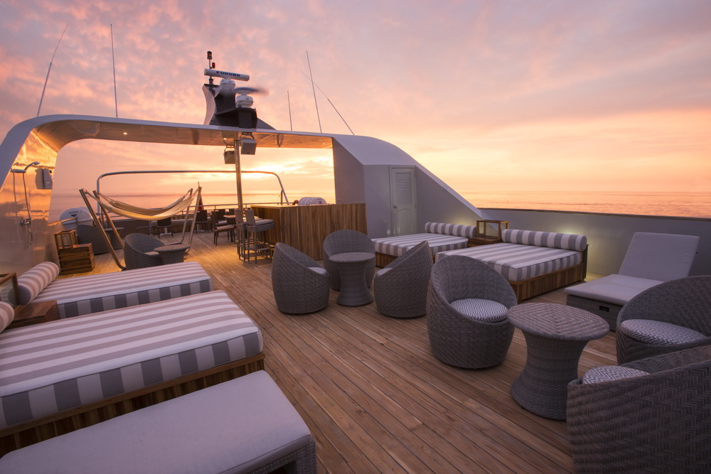 Origin Galapagos cruise - outdoor deck